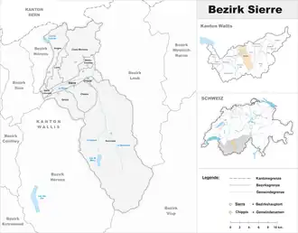 Localisation de District de Sierre