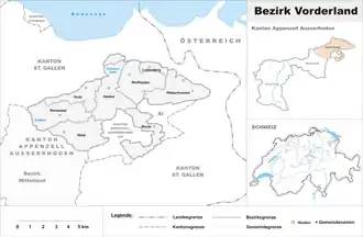 Localisation de District de Vorderland