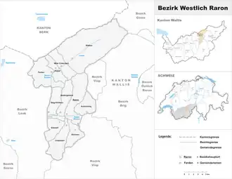 Localisation de Demi-district de Rarogne occidental