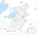 Carte mettant en évidence la forêt dans le district du Lac.