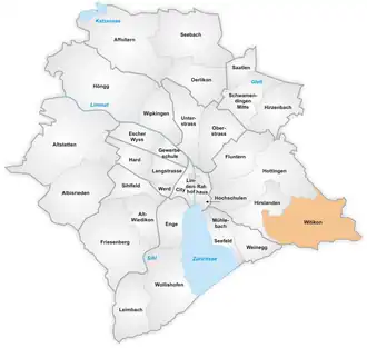 Localisation de Witikon