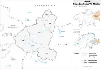 Localisation de Région d'Engiadina Bassa/Val Müstair