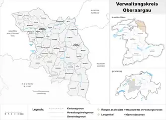 Localisation de Arrondissement administratif de Haute-Argovie