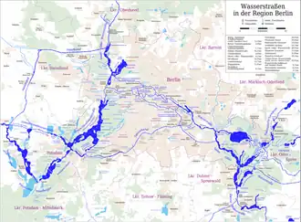 Plans d'eau à Berlin.