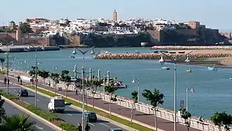 Vue sur la kasbah des oudayas, médina de Rabat