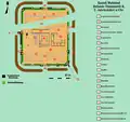 Plan du site au IIIe siècle.