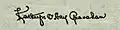 Signature de Kathryn E. Granahan