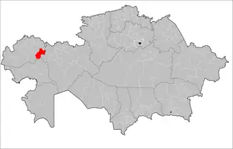 Localisation de District de Karatobe