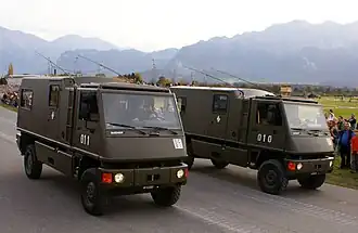 Bucher Duro I Véhicule de commandement de l'Armée suisse (2006).