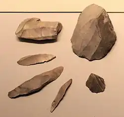 Nucléus et microlithes kébariens.