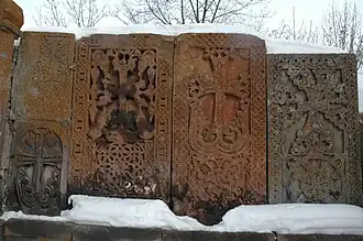 Khatchkars.