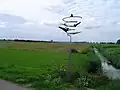 Keent, l'ancien champ d'aviation dans l'ancien lit de la Meuse.