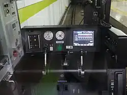 Cabine de conduite.