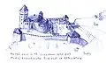 Chateau de Modrý Kameň au XVIIe&nbsp;siècle