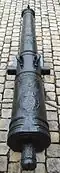 Canon de 16 Le Combattant. Calibre : 134&nbsp;mm. Longueur : 310&nbsp;cm. Poids : 2,369&nbsp;kg. (1674)