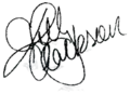 Signature de Kelly Clarkson