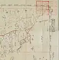 Carte d'Asie de l'Est, dans laquelle Takeshima (竹シマ?) et Matsushima (松シマ?) sont indiquées faire partie du Japon (1790, Japon).