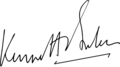 Signature de Kenneth Baker