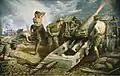 Kenneth Forbes, Canadian Artillery in Action, 1918, Musée canadien de la guerre.