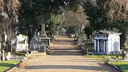 Cimetière Kensal Green où elle est enterrée.