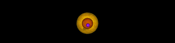 Représentation du système Kepler-16 sous forme de gif animé