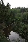 La Keravanjoki dans la zone protégée de Lemmenlaakso.