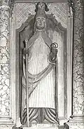 Chapelle Saint-Lubin : statue de saint Pierre.