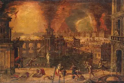 L'Incendie de TroieMusée de l'Ermitage