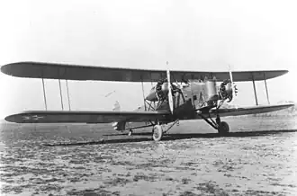 Vue de l'avion.