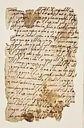 Folio isolé du Codex Parisino-petropolitanus, l’un des plus anciens manuscrits du Coran