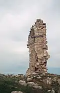Reste du mur de l'abside d'une des basiliques du site d'Ayatekla.