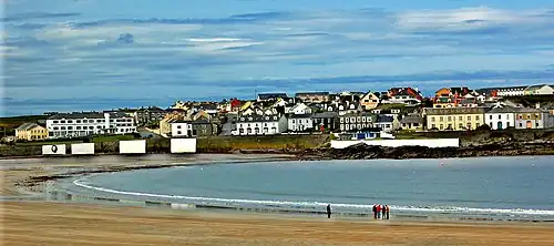 La plage.