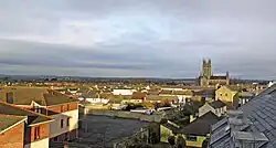 Panorama sur la ville avec Sainte-Marie en fond.