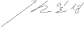 Signature de Kim Il-sung