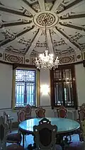 Détail du plafond dans la salle ronde (2013)