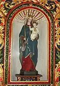 La Vierge à l'Enfant de l'autel latéral de gauche