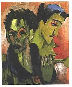 Ernst Ludwig KirchnerDouble autoportrait1914