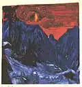 «Nuit d'hiver sous la lune» 1919