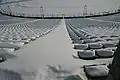 Le stade en hiver.