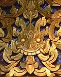 Kirthimukha au Wat Baan Ping à Chiang Mai, Thailande.