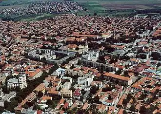 Vue aérienne.