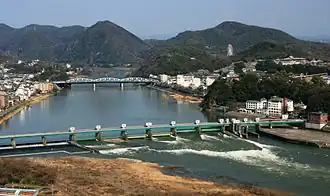 Le Kiso-gawa depuis le mont Igi.