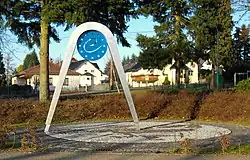 Le mémorial de l'ancien centre géographique de l'Union européenne
