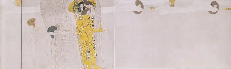 Le Chevalier d'or qui fait partie de la frise Beethoven, 1903