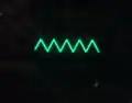 Signal d'entrée d'1 volt injecté dans la pédale avec un générateur audio
