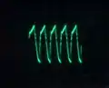 Le même signal en sortie de la Klon Centaur, à 3,5 volts.