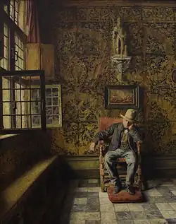 Henri de Braekeleer 1876, L'Homme à la chaise (Musée royal des Beaux-Arts d'Anvers).