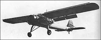 Vue de l'avion.