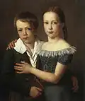Portrait d'Alwine et Robert Uellenberg (1825)