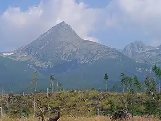 Vue du Končistá depuis Nová Polianka.
